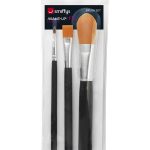 Cosmetic Brush Set, Pack of 3